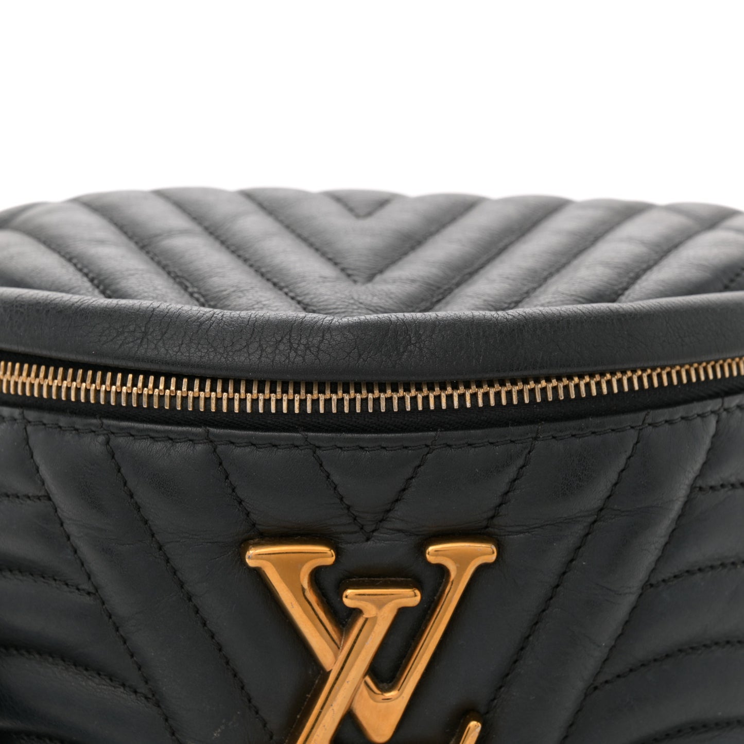 Calfskin Quilted New Wave Bumbag Black