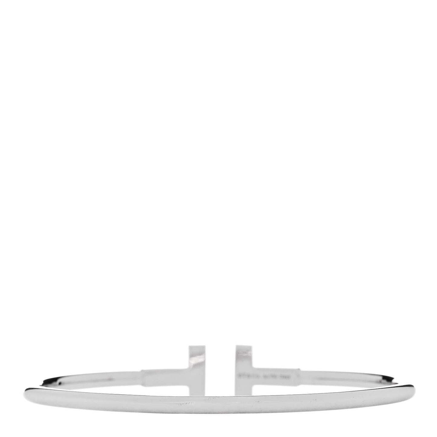 18K White Gold T Wire Bracelet