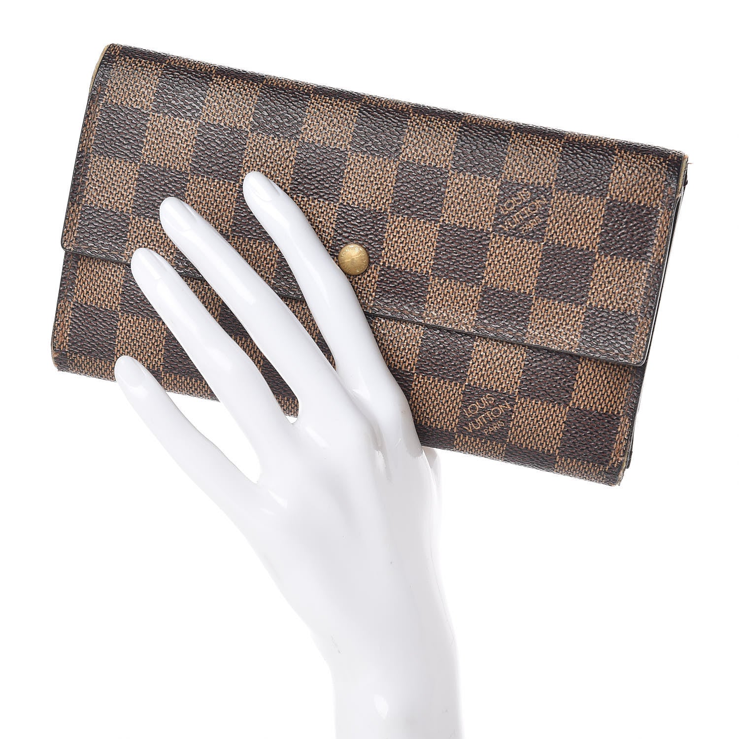 Louis Vuitton Damier Ebene Porte Tresor International Wallet 2 of 13