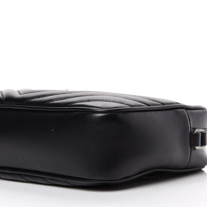 Saint Laurent Calfskin Matelasse Monogram Lou Camera Bag Black 7 of 12