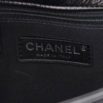 Chanel Shiny Goatskin Quilted Flap Black 6 of 9