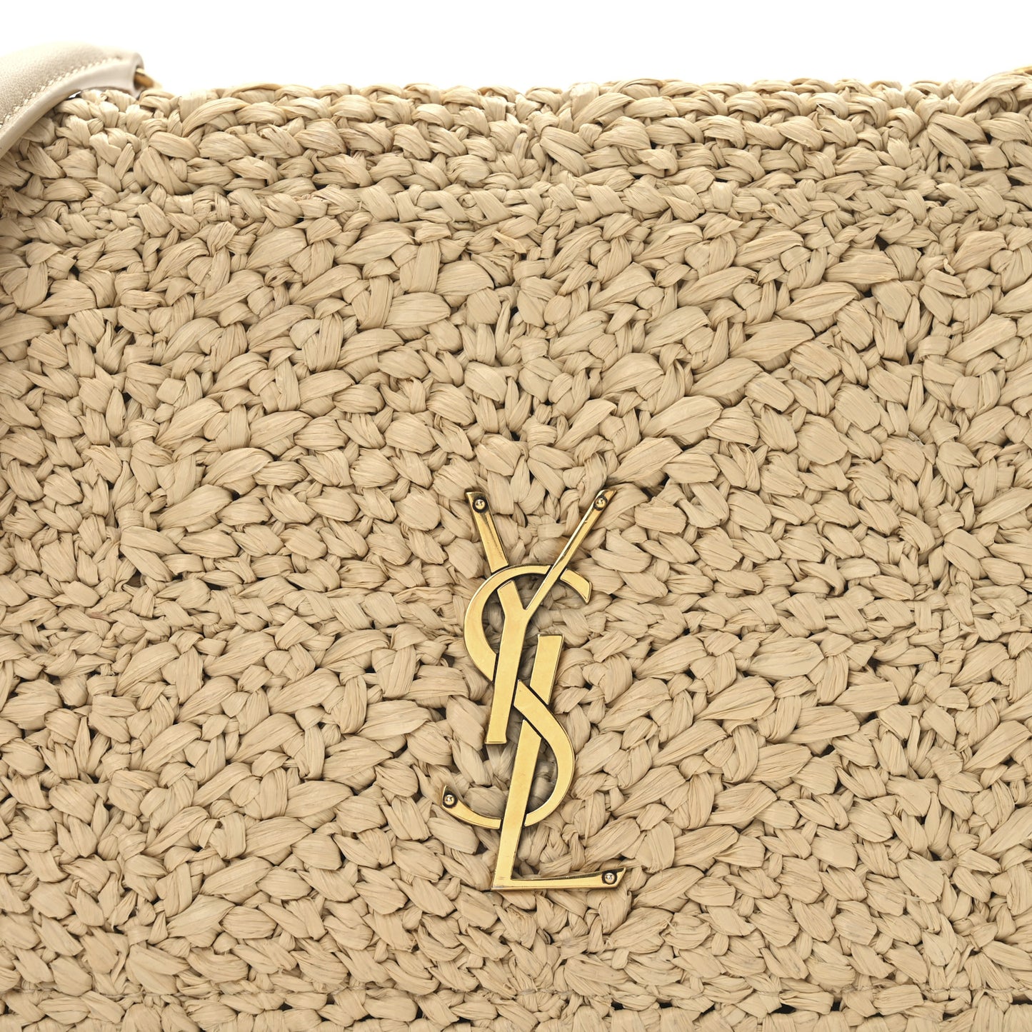 Raffia Monogram Medium Jamie Natural Avorio
