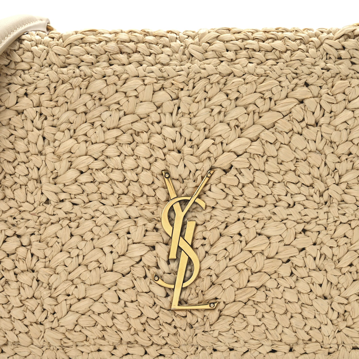 Saint Laurent Raffia Monogram Medium Jamie Natural Avorio 8 of 10