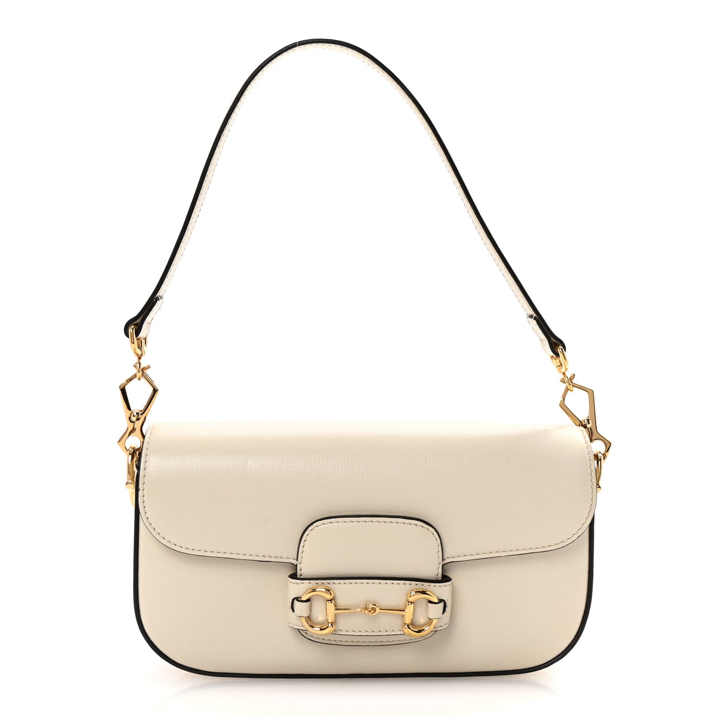 Azalea Calfskin Small Horsebit 1955 Chain Shoulder Bag Mystic White