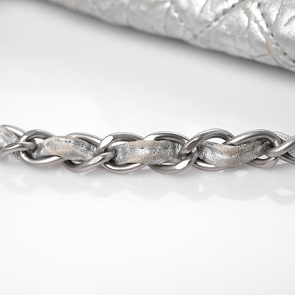 Chanel Calfskin Ice Cube On the Rocks Medium Flap Silver 14 of 15