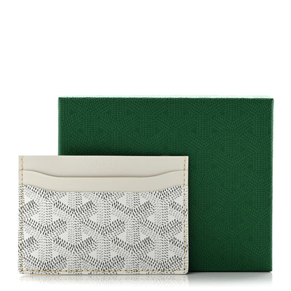 Goyard Goyardine Saint Sulpice Card Holder White 7 of 7