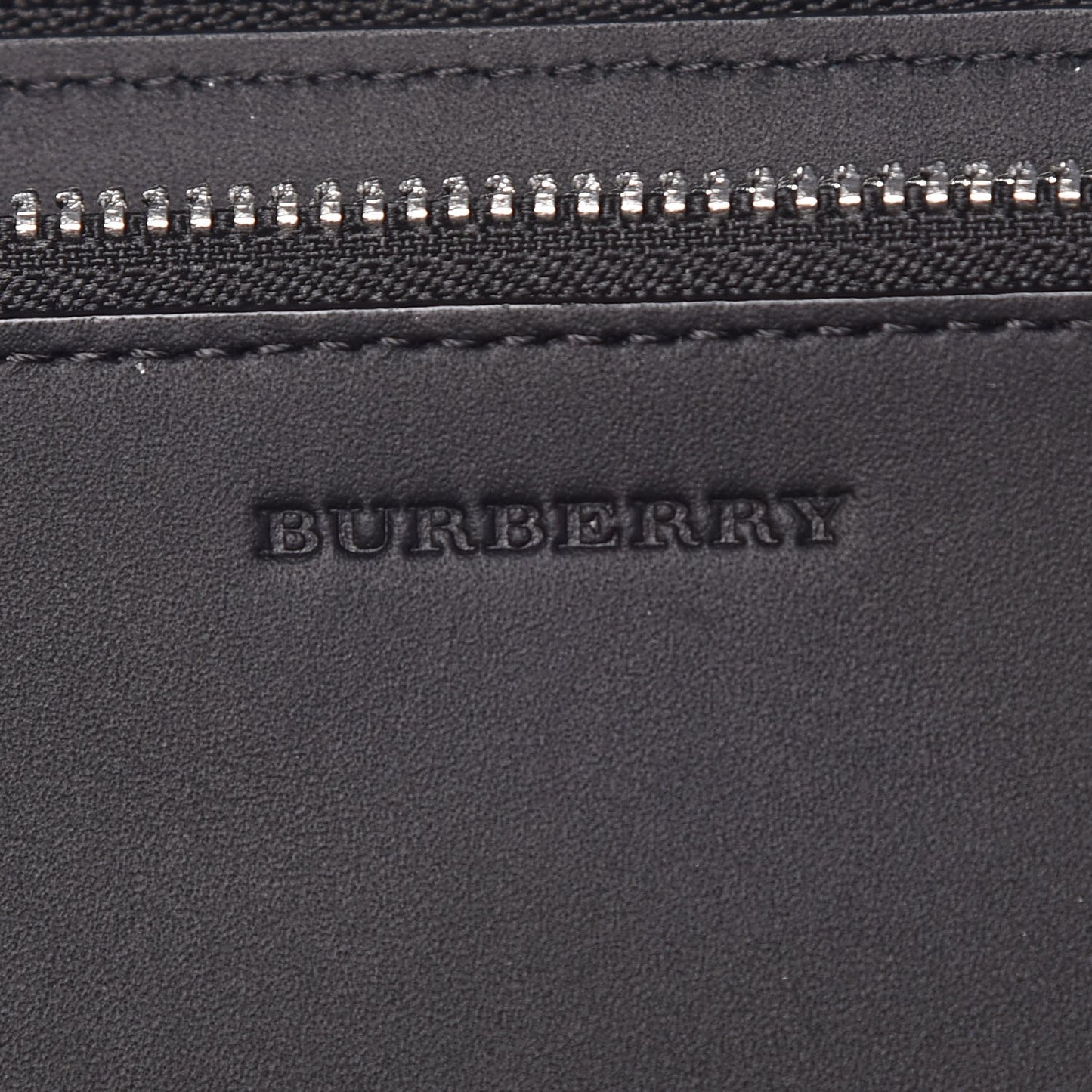 London Check Large Zip Around Wallet Charcoal