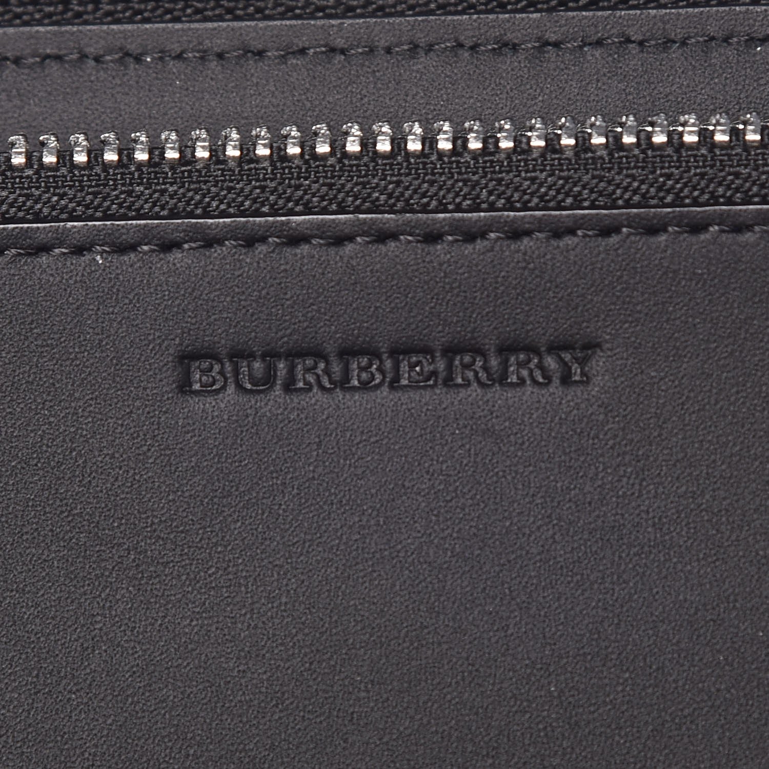 Burberry London Check Large Zip Around Wallet Charcoal 6 of 8