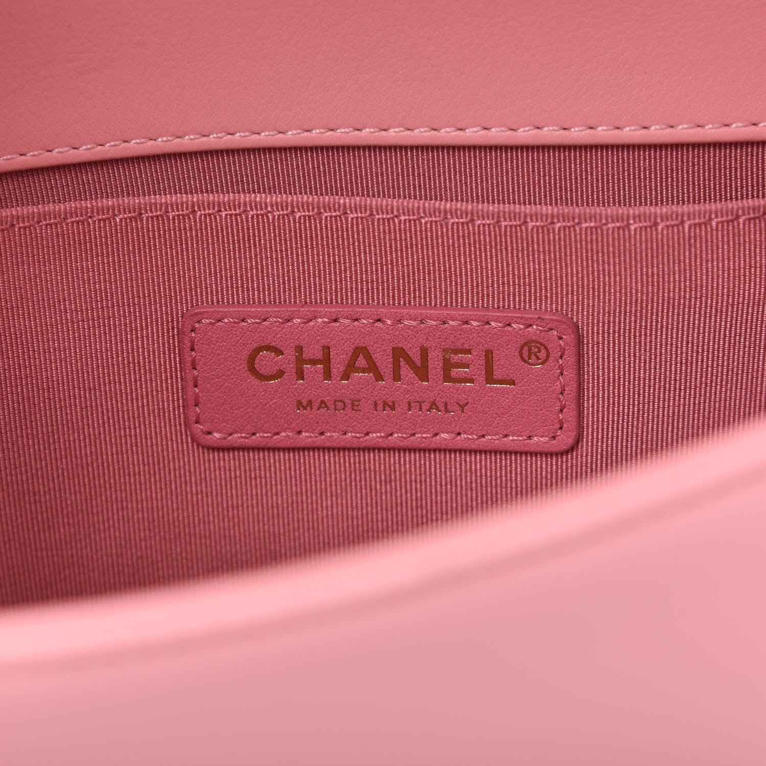 Chanel Calfskin Chevron Embroidered Small Boy Flap Pink 8 of 11
