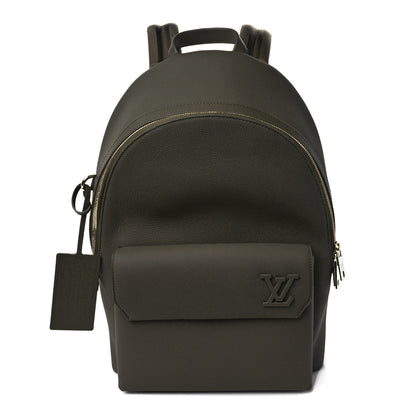 Louis Vuitton Grained Calfskin Aerogram Takeoff Backpack Khaki 1 of 9