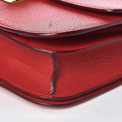 Celine Goatskin Medium Classic Box Flap Bag Carmin 6 of 9