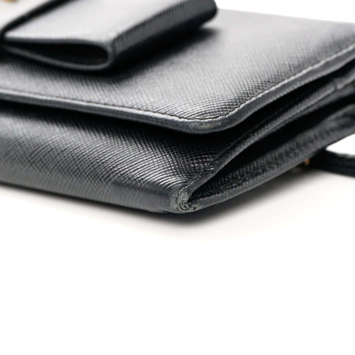 Saffiano Bow Continental Wallet Black