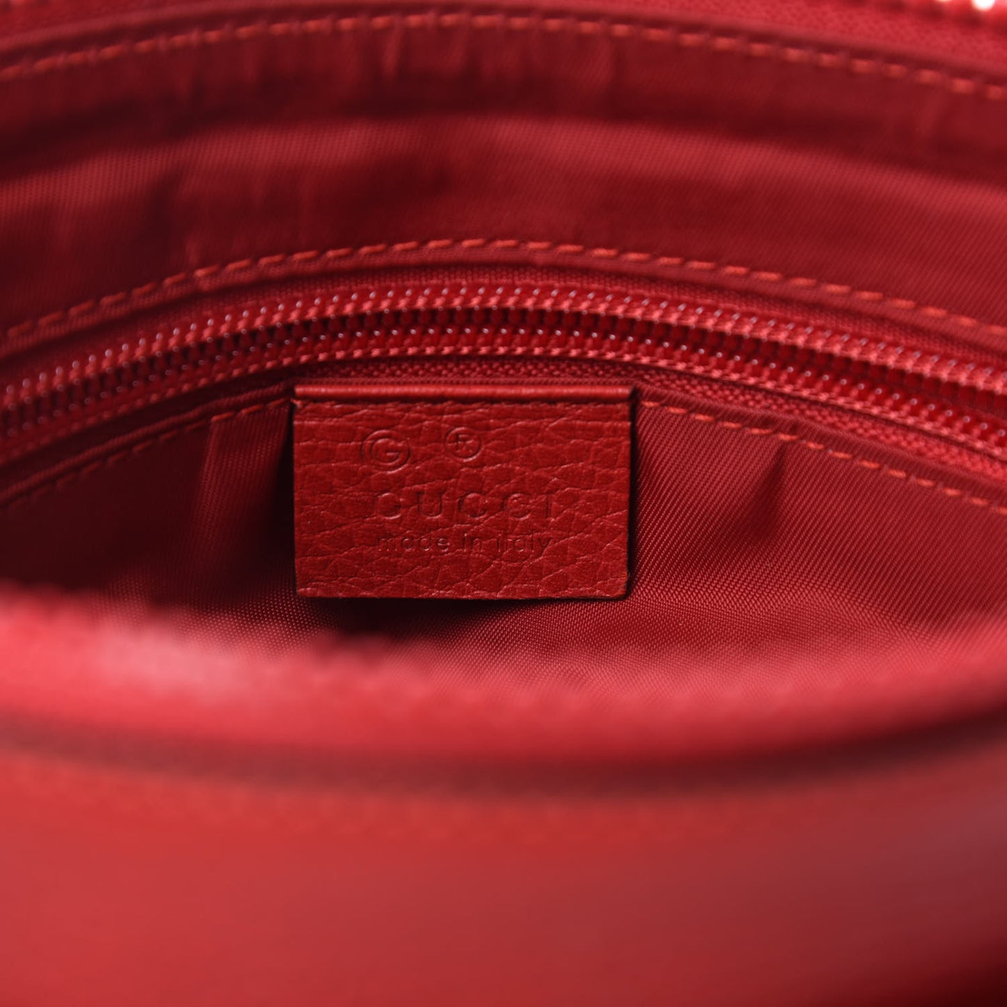 Nylon Monogram Dollar Calfskin Small Flat Messenger Bag Vibrant Red