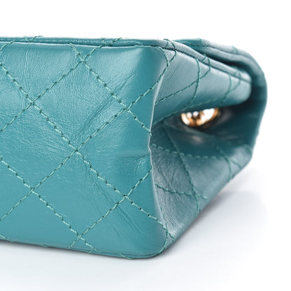 Chanel Aged Calfskin Quilted 2.55 Reissue Mini Flap Green 10 of 12