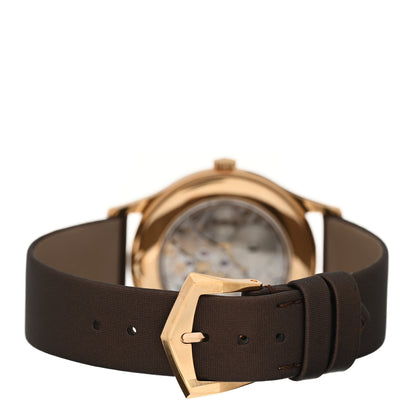 Patek Philippe 18K Rose Gold Satin Diamond Bezel 33mm Calatrava Manual Winding Watch Brown 4897R-001 3 of 5