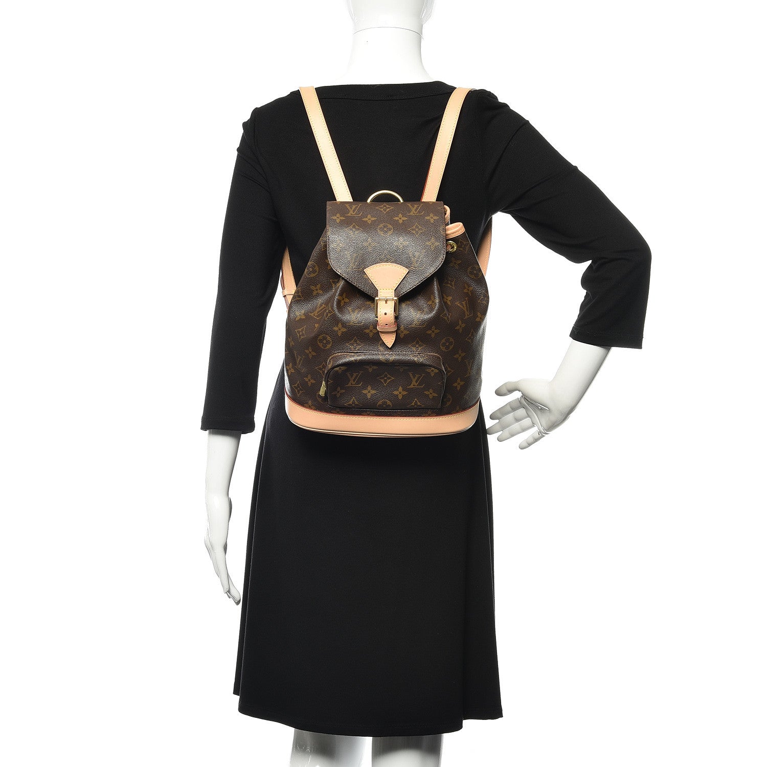 Louis Vuitton Monogram Montsouris MM Backpack 2 of 10