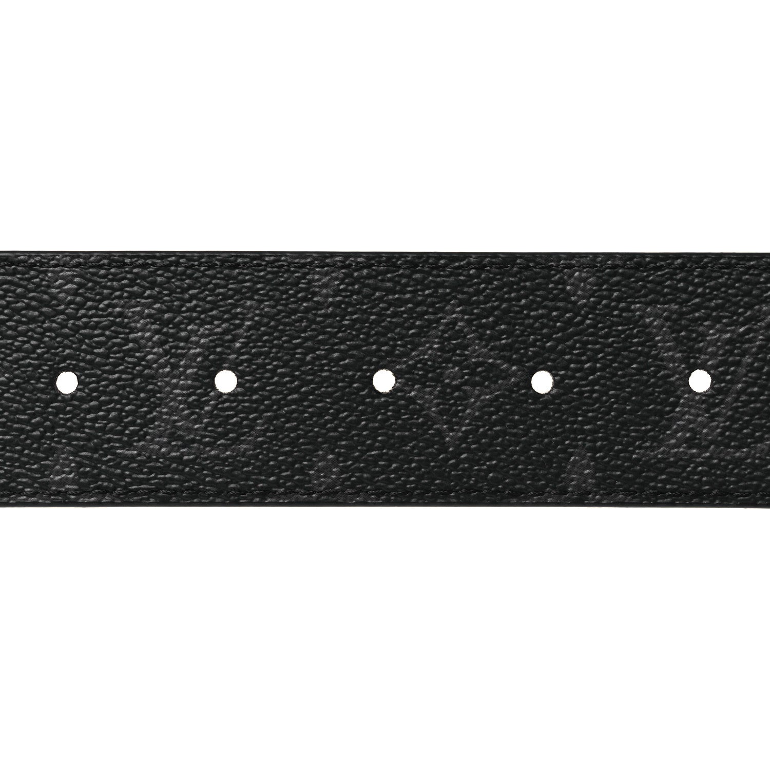 Louis Vuitton Monogram Eclipse Taigarama 40mm LV Initiales Reversible Belt 85 34 Black 5 of 8