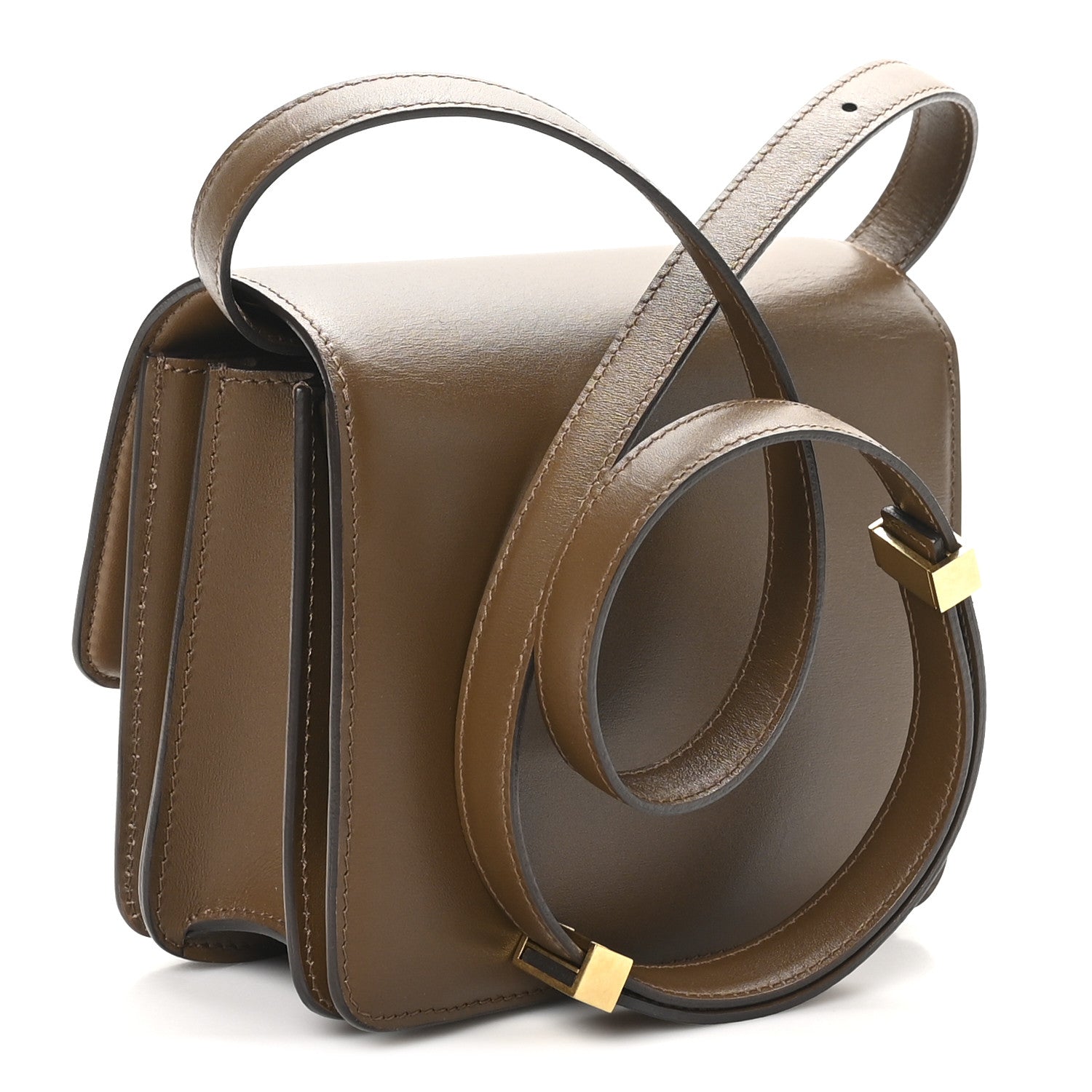 Celine Box Calfskin Small Classic Box Flap Bag Camel 3 of 9
