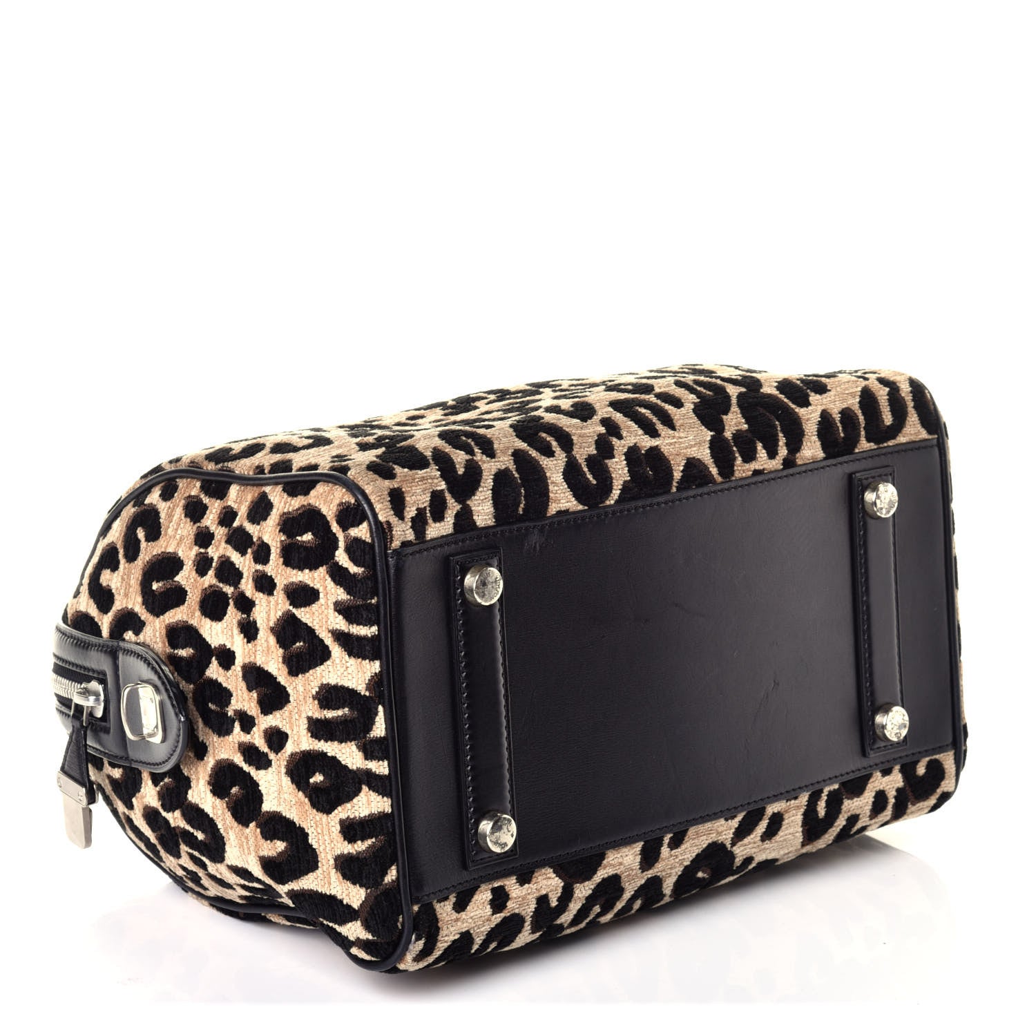 Louis Vuitton Jacquard Velvet Leopard Print Stephen Sprouse Speedy 4 of 8