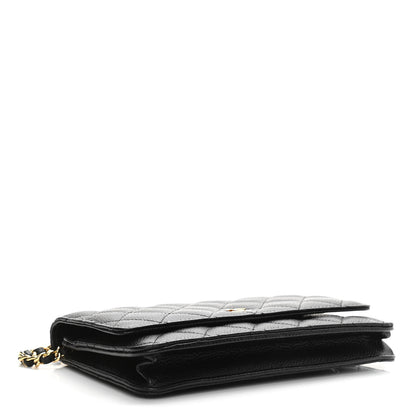 Chanel Caviar Quilted Wallet On Chain WOC Black 4 of 11