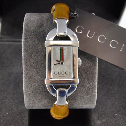 Gucci Stainless Steel Bamboo 16mm 6800L Quartz Watch 7 of 9