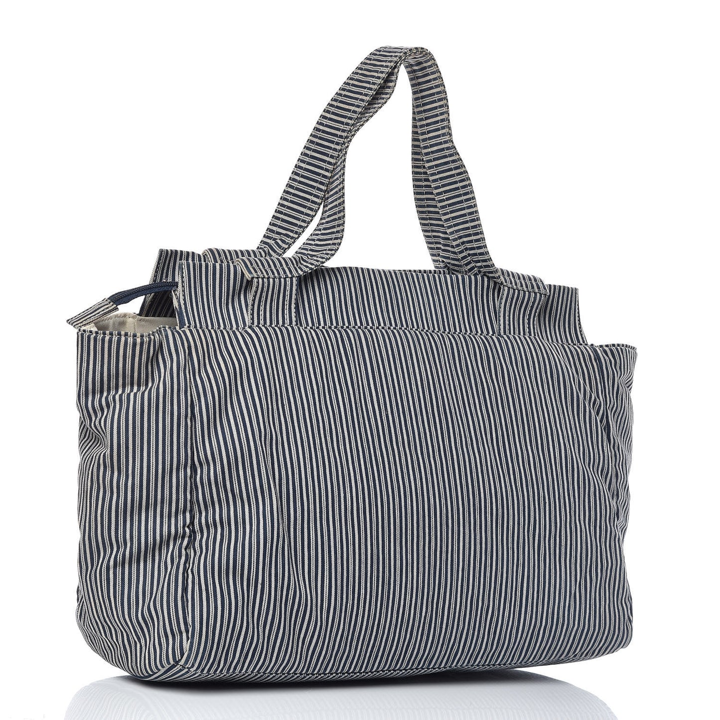 Canvas Sequin Stripe CC Tote Blue