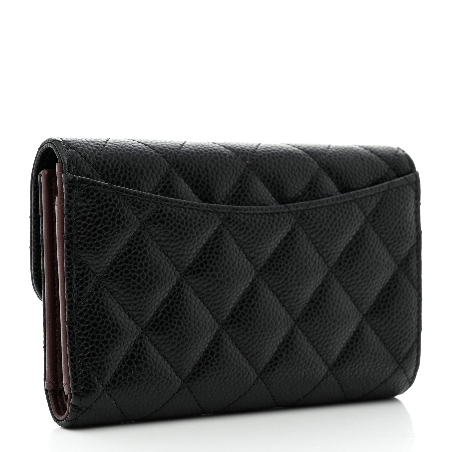 Chanel Caviar Quilted Medium Flap Wallet Black 3 of 8