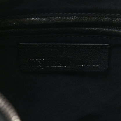 Alexander McQueen Calfskin Studded De Manta Clutch Black 6 of 9