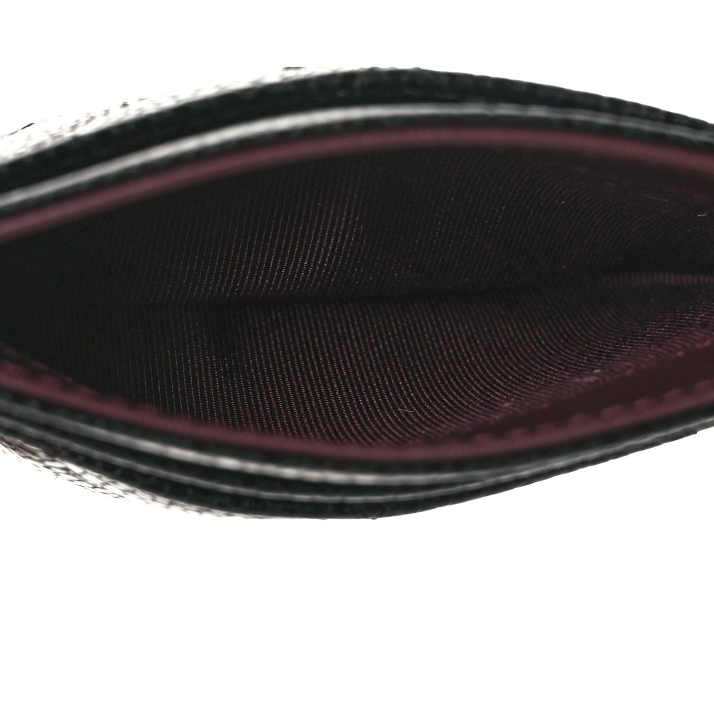 Caviar Quilted Card Holder Black