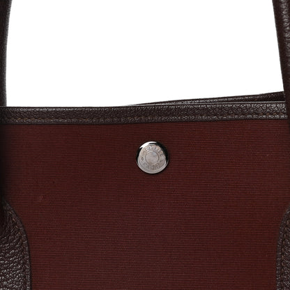 Hermes Toile Buffle Gala Garden Party 30 PM Havane Rouge H 7 of 15