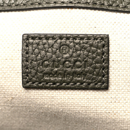 Gucci Piuma Calfskin Jumbo GG Embossed Double Buckle Backpack Vintage Olive 6 of 10