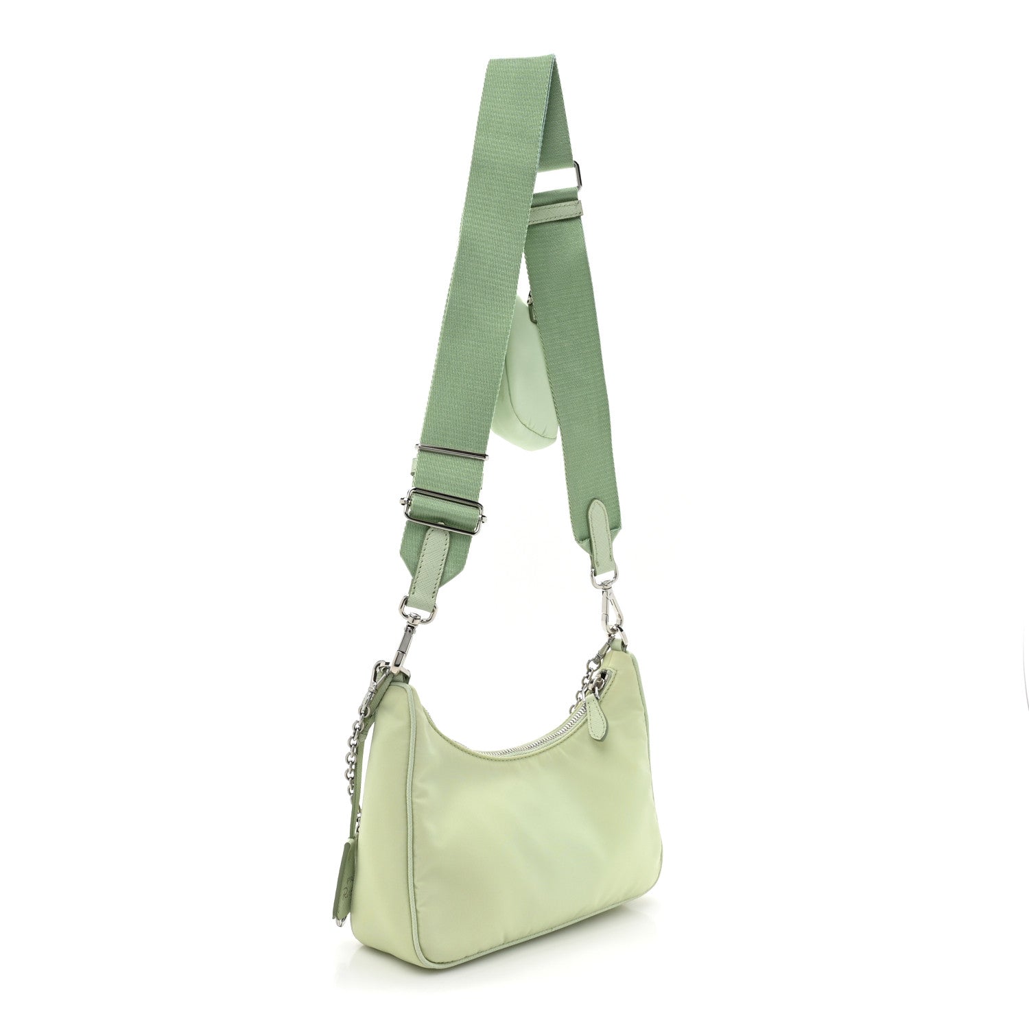 Prada Re-Nylon Saffiano Re-Edition 2005 Shoulder Bag Acqua 3 of 10