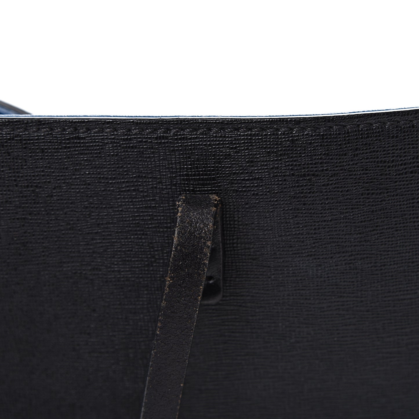 Vitello Elite Cuoio Monster Buggies Medium Roll Tote Black Multicolor Blue Cobalto