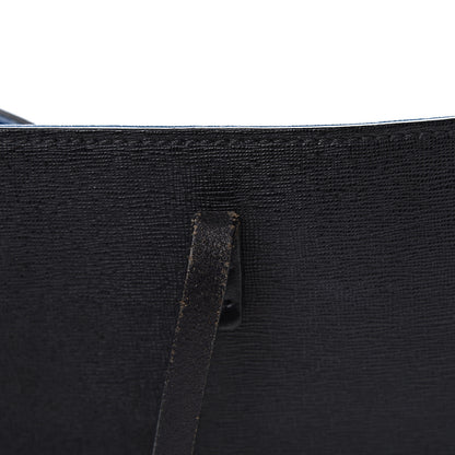 Fendi Vitello Elite Cuoio Monster Buggies Medium Roll Tote Black Multicolor Blue Cobalto 20 of 22