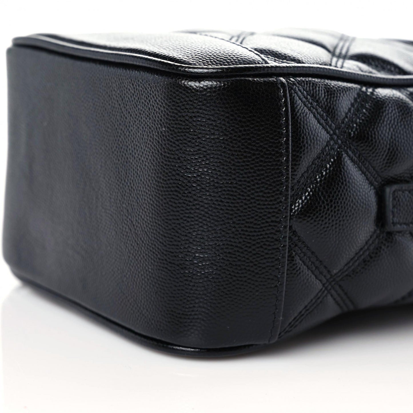 Grain de Poudre Quilted 80's Vanity Bag Black