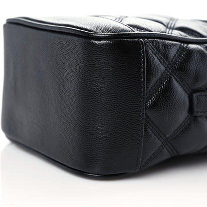 Saint Laurent Grain de Poudre Quilted 80's Vanity Bag Black 6 of 9
