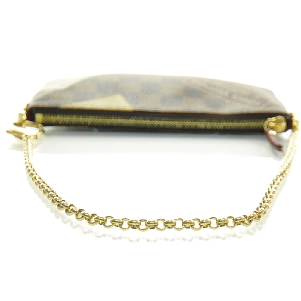 Damier Ebene Trunks Labels Pochette Milla MM