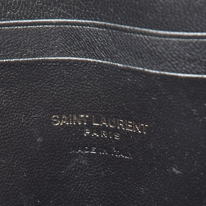 Saint Laurent Grain De Poudre Matelasse Monogram Mini Lou Camera Bag Black 6 of 11