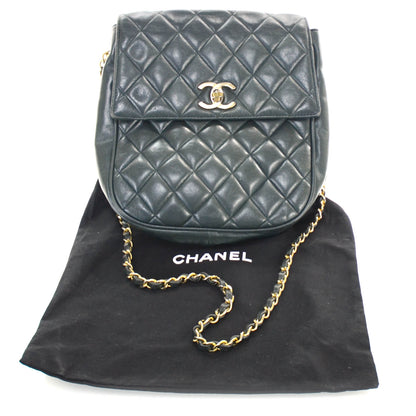 Chanel Lambskin Quilted Flap Bag Dark Green 13 of 13