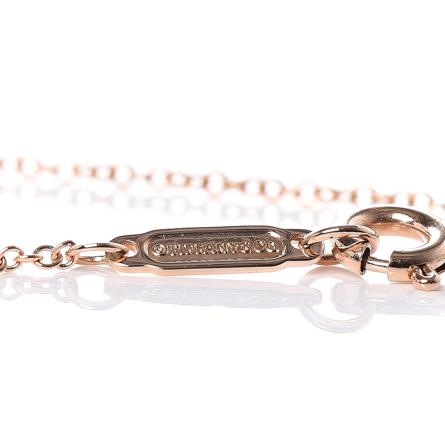 18K Rose Gold Diamond Heart Bracelet