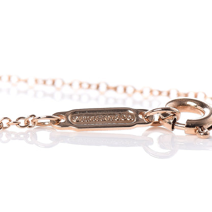 Tiffany 18K Rose Gold Diamond Heart Bracelet 4 of 7