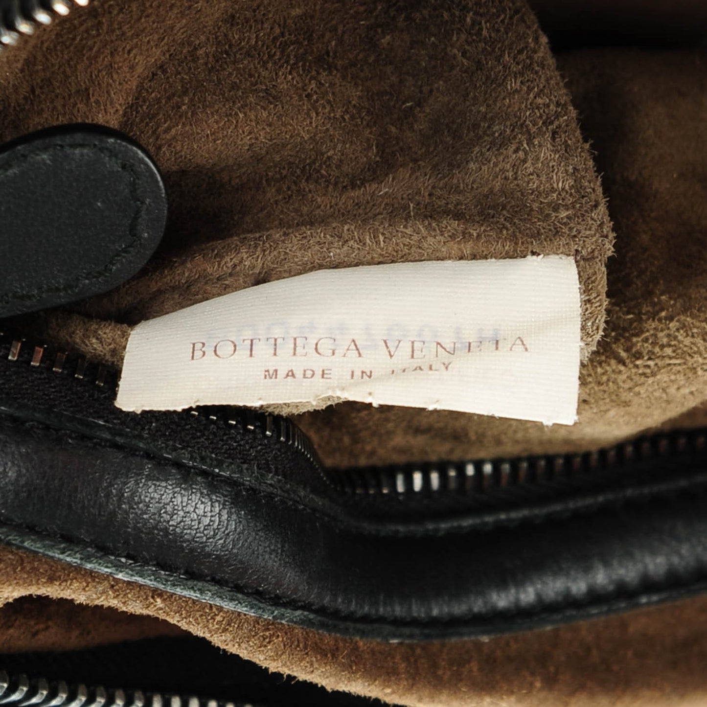 Nappa Intrecciato Veneta Large Fringed Hobo Nero Black