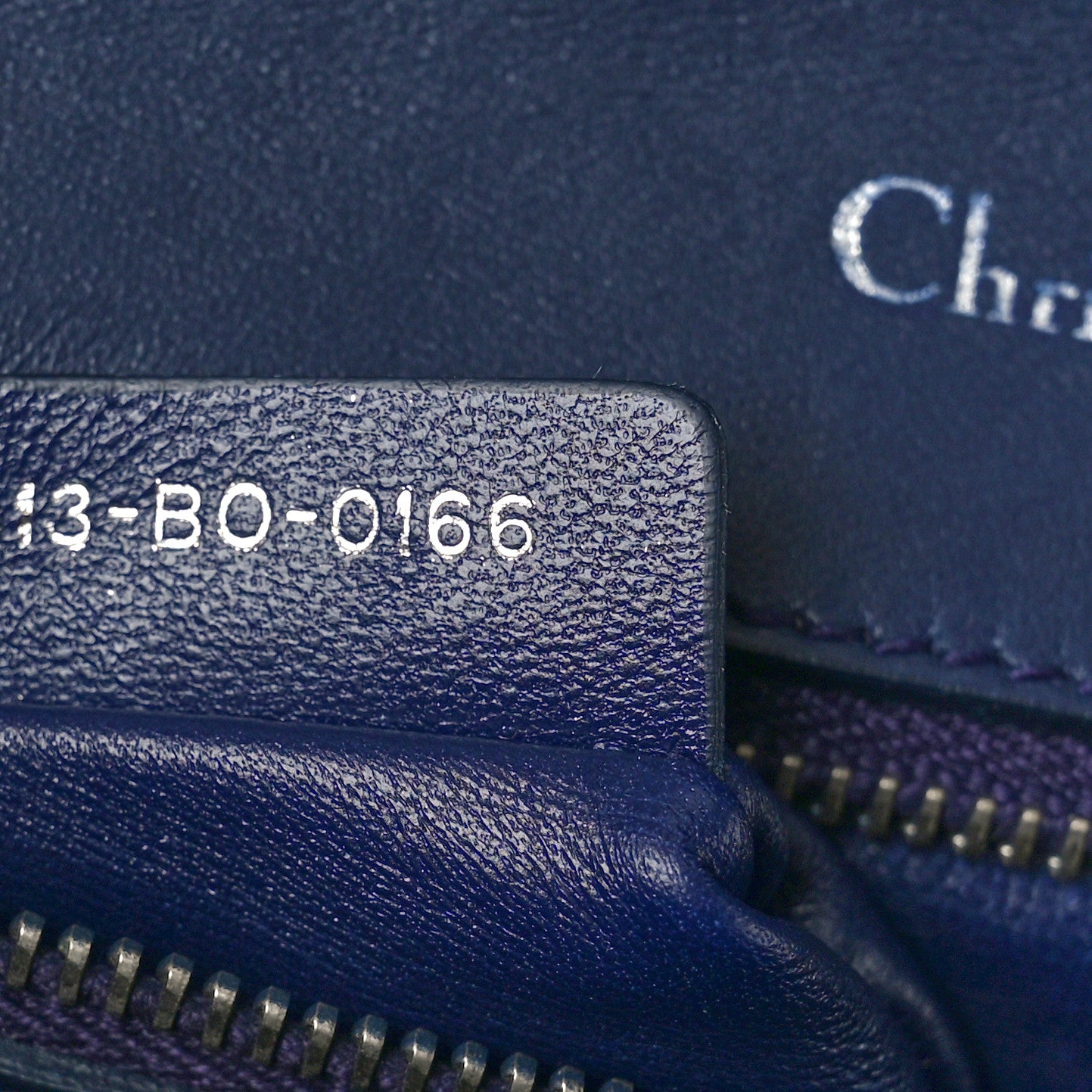 Christian Dior Metallic Patent Micro-Cannage Gradient Small Diorama Flap Bag Silver Blue 7 of 12