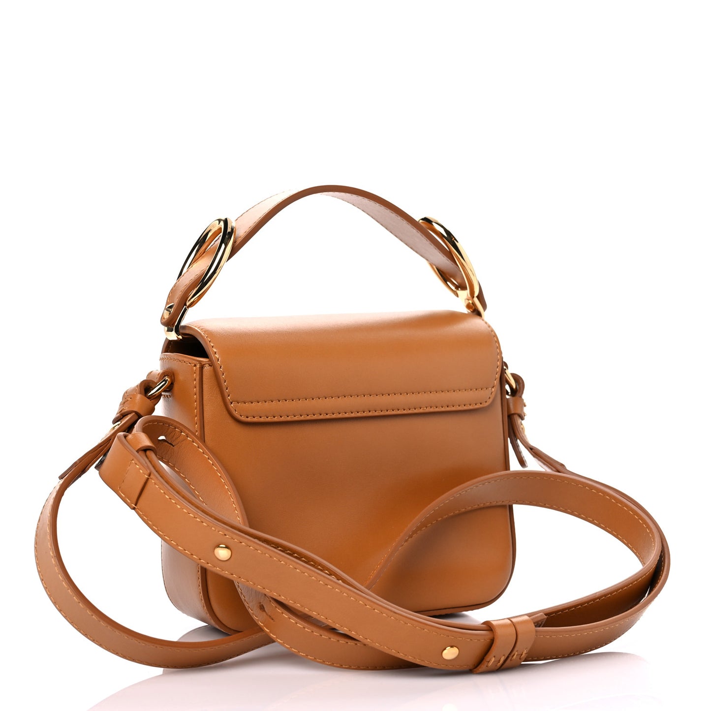 Calfskin Mini C Double Carry Autumnal Brown