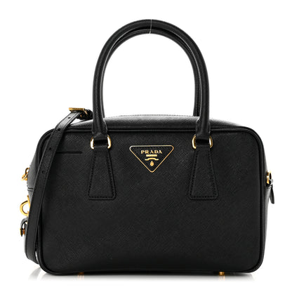 Prada Saffiano Lux Bauletto Black 1 of 7