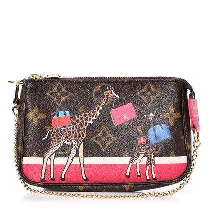 Louis Vuitton Monogram 2017 Christmas Animation Mini Pochette Accessories 1 of 8