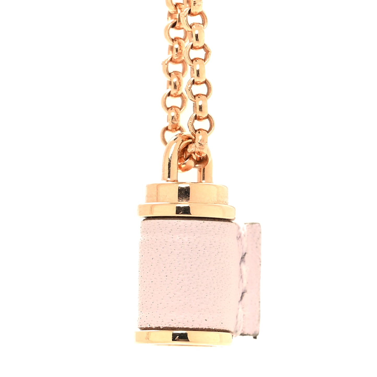 Swift Rose Gold Charniere Pendant Necklace Mauve Pale