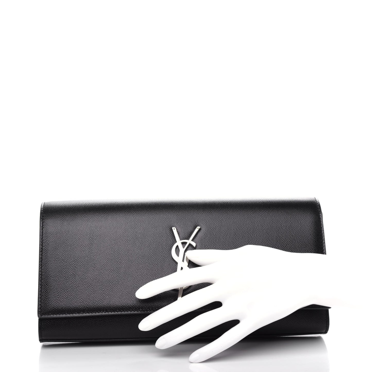 Grain De Poudre Monogram Cassandre Clutch Black