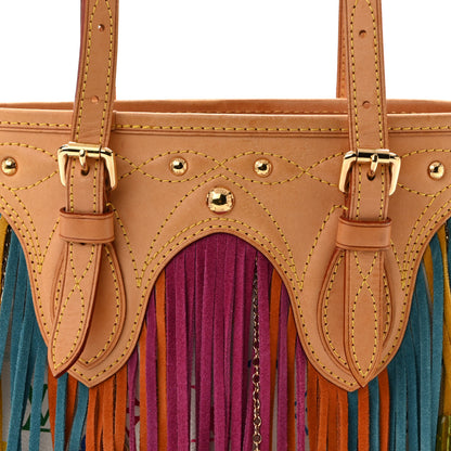 Louis Vuitton Monogram Multicolor Fringe Bucket White 7 of 13