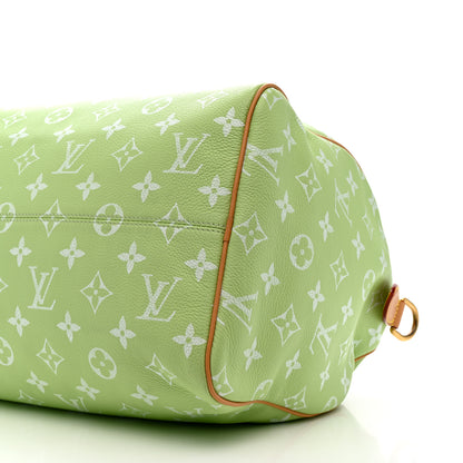 Louis Vuitton Calfskin Monogram Speedy P9 Bandouliere 40 Frozen Lime 12 of 12
